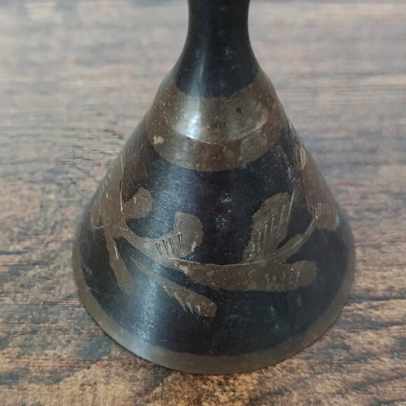 Vintage Etched Brass Coffee Set - Picture 12 of 14